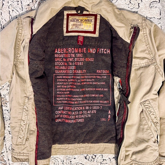 VINTAGE ABERCROMBIE & FITCH JACKET - ERA 2000 - OG OWNER - IMMACULATE! - Picture 6 of 10